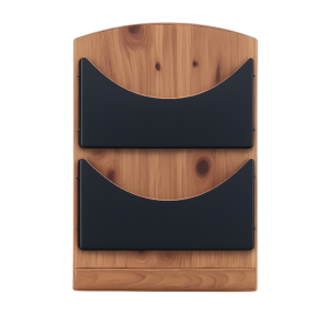 Cedar Letter Holders with Keychain Block